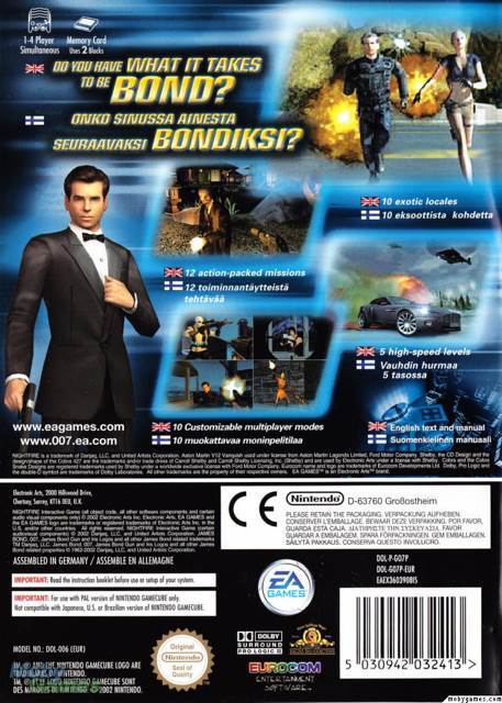 007: NightFire - Nintendo GameCube video game collectible [Barcode 5030930036065] - Main Image 2