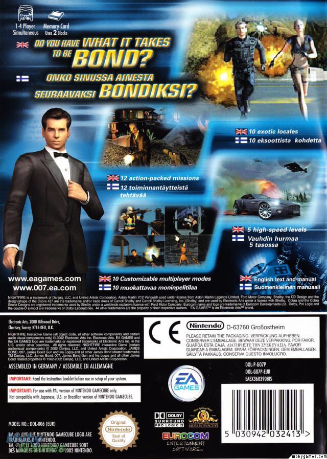 007 NightFire - Nintendo GameCube ((EA) Electronic Arts) video game collectible - Main Image 2