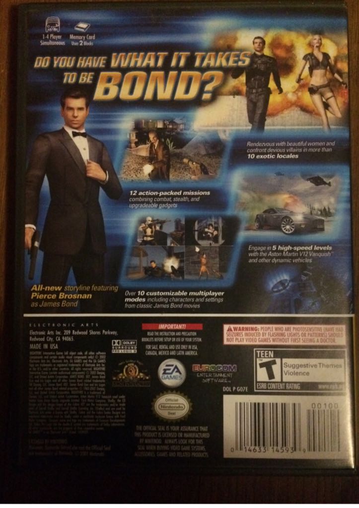 007 NightFire - Nintendo GameCube (EA) video game collectible - Main Image 2