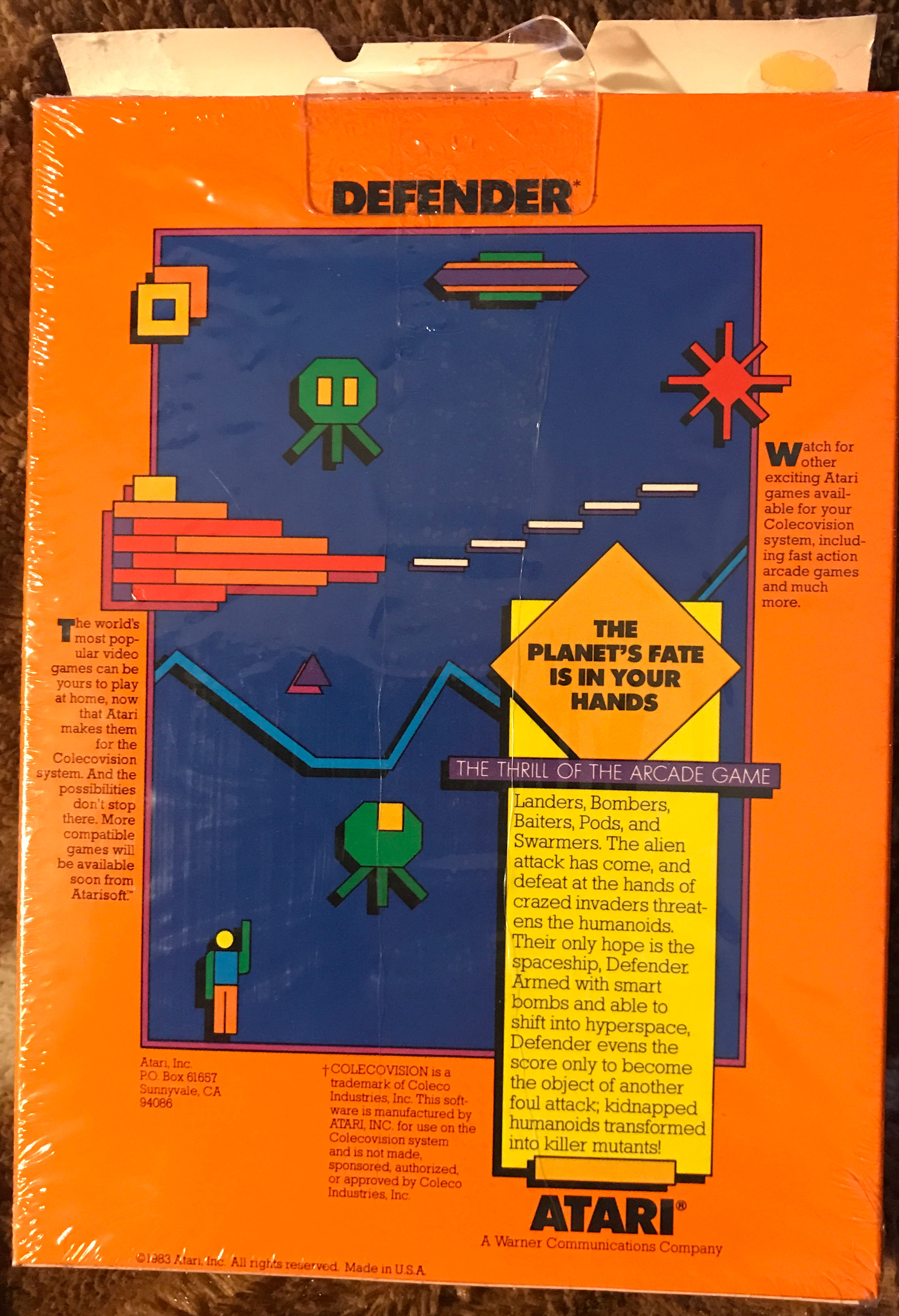 Defender - Arcade (Williams Electronics - 1 or 2) video game collectible - Main Image 2