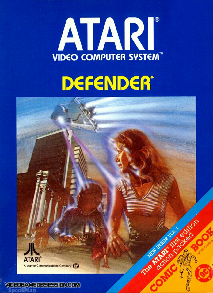 Defender - Atari 2600 video game collectible - Main Image 1