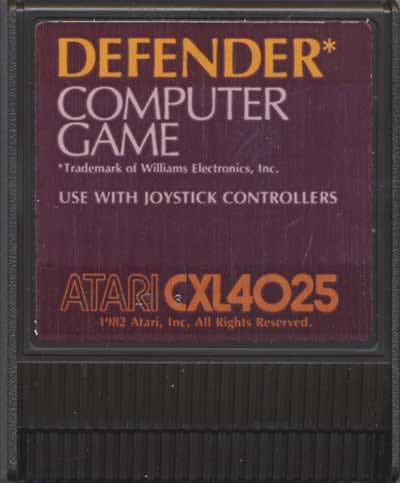 Defender  - Atari XL video game collectible - Main Image 2