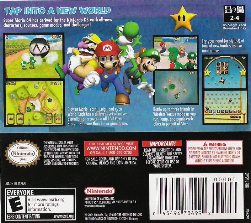 Super Mario 64 DS - Nintendo DS video game collectible - Main Image 2
