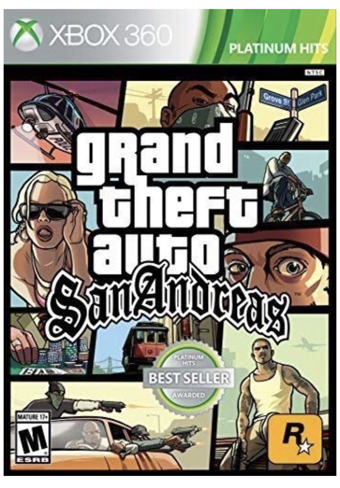 Grand Theft Auto San Andreas BC - Microsoft Xbox 360 (Rockstar - 1) video game collectible [Barcode 710425495649] - Main Image 3