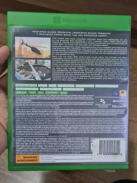 Grand Theft Auto: San Andreas - Microsoft Xbox 360 (Rockstar Games - Single) video game collectible [Barcode 710425496127] - Main Image 2