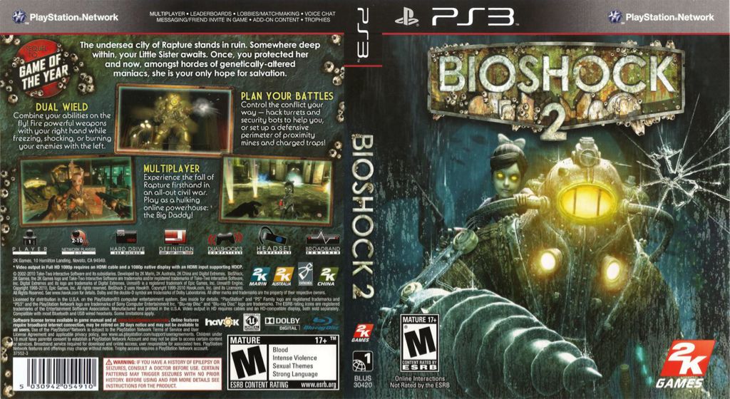 Bioshock - Sony PlayStation 3 (PS3) (2K Games - 1) video game collectible [Barcode 08165558] - Main Image 2
