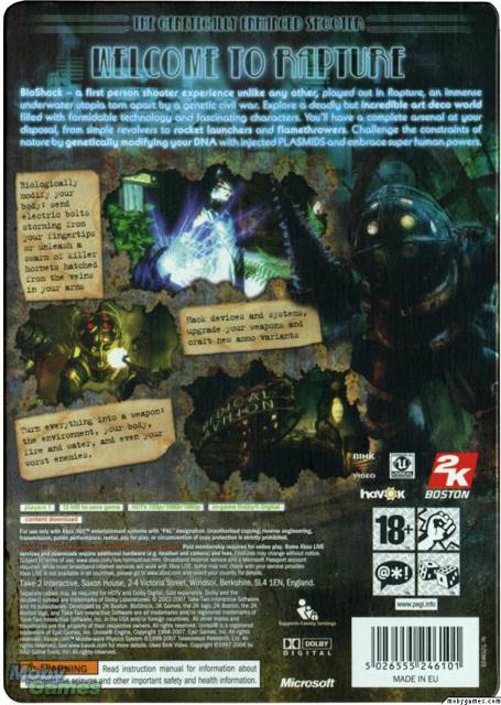 Bioshock - Microsoft Xbox 360 (2K Games - 1) video game collectible [Barcode 18963274] - Main Image 2