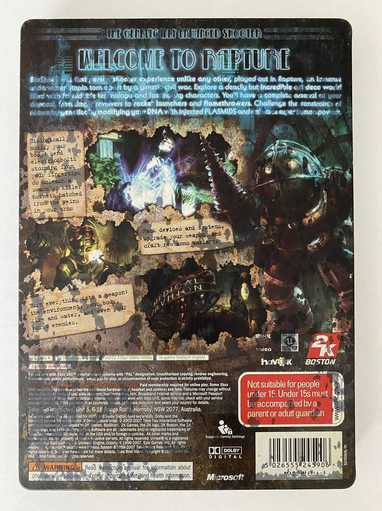 Bioshock - Microsoft Xbox 360 (2K Games - 1) video game collectible [Barcode 4026555245869] - Main Image 2