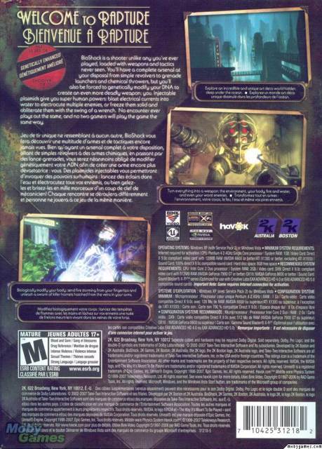 Bioshock - Microsoft Xbox 360 (2K - 1) video game collectible [Barcode 5026555245883] - Main Image 2