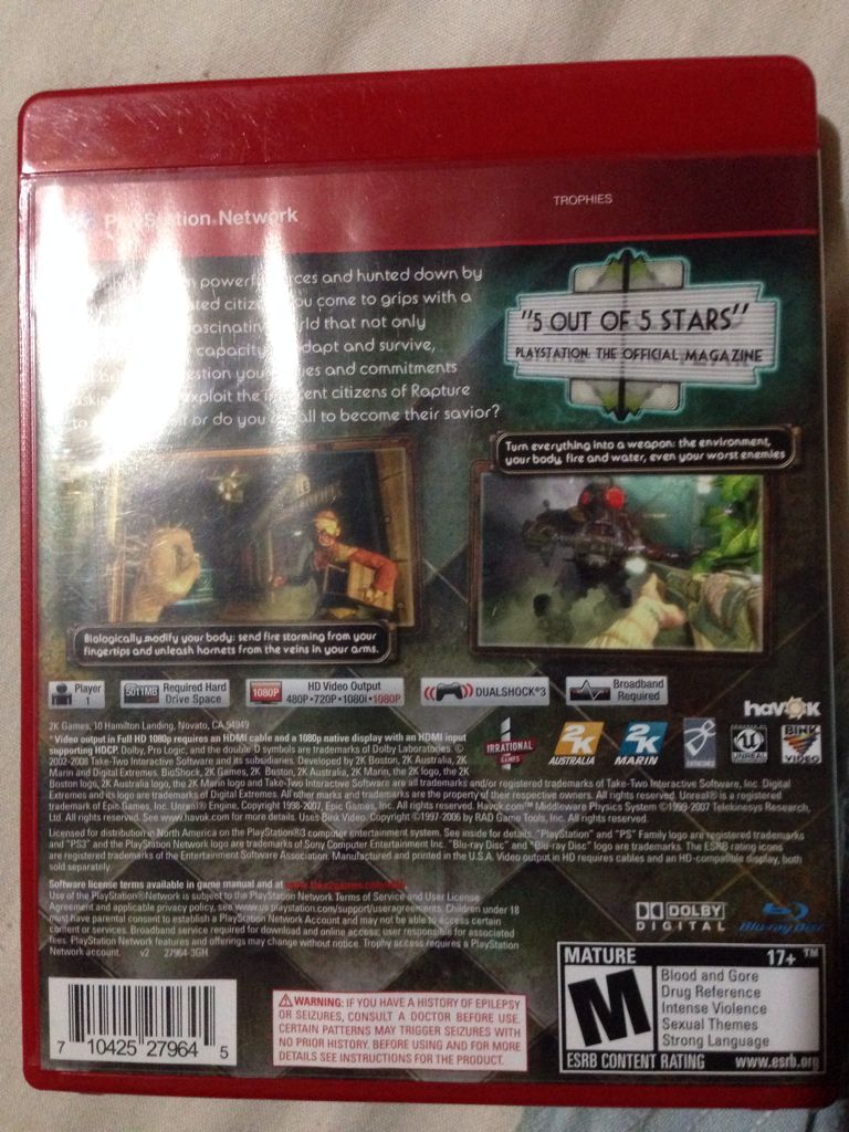 Bioshock - Sony PlayStation 3 (PS3) (2K Games - 1) video game collectible - Main Image 2
