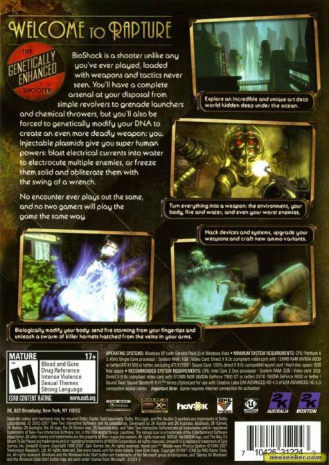 Bioshock - Valve Steam (SteamDeck) video game collectible - Main Image 2