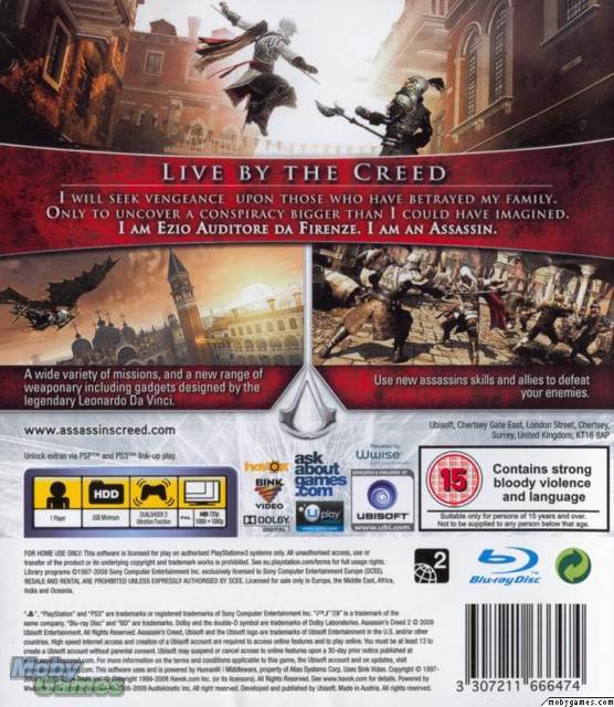 Assassin’s Creed 2 - Microsoft Xbox 360 (Ubisoft - 1) video game collectible [Barcode 3307211666658] - Main Image 2
