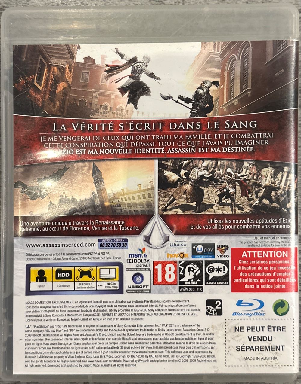Assassin’s Creed II - Sony PlayStation 3 (PS3) video game collectible - Main Image 2