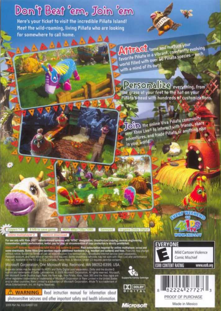 Viva Pinata - Microsoft Xbox 360 (Microsoft - 4) video game collectible [Barcode 882224277143] - Main Image 2