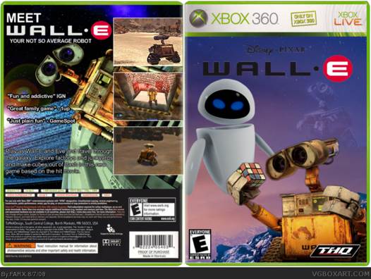 Wall-E - Microsoft Xbox 360 (THQ - 1) video game collectible [Barcode 752919550359] - Main Image 2