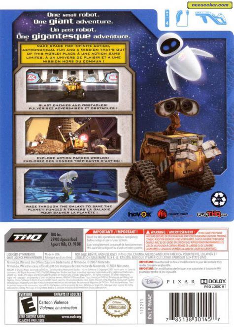Wall-E - Nintendo Wii (THQ - 1-4) video game collectible - Main Image 2