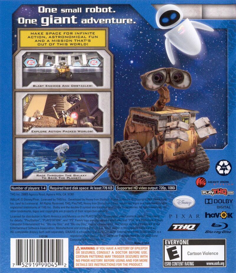 Wall-E - Sony PlayStation 3 (PS3) (THQ) video game collectible - Main Image 2