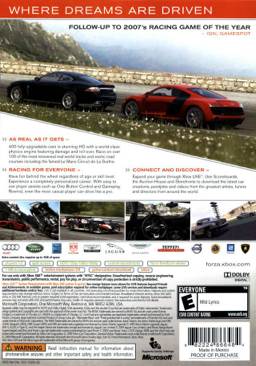 Forza Motorsport 3 - Microsoft Xbox 360 (1) video game collectible [Barcode 885370295061] - Main Image 2