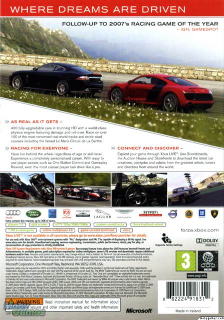 Forza Motorsport 3 - Microsoft Xbox 360 (Microsoft Games Studios - 1-2 Players) video game collectible [Barcode 885370094220] - Main Image 2