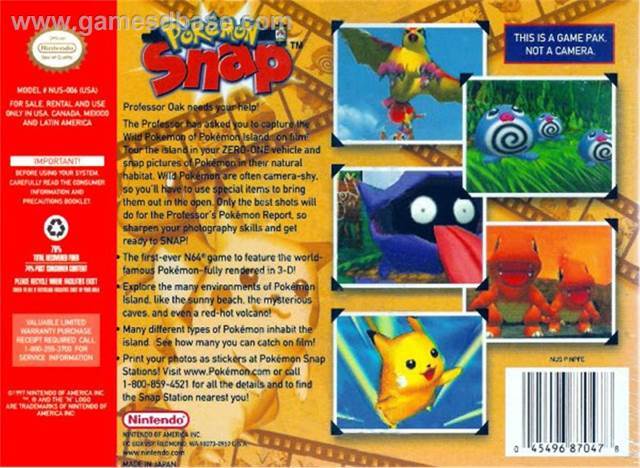 Pokemon Snap CIB - Nintendo 64 (N64) video game collectible - Main Image 2