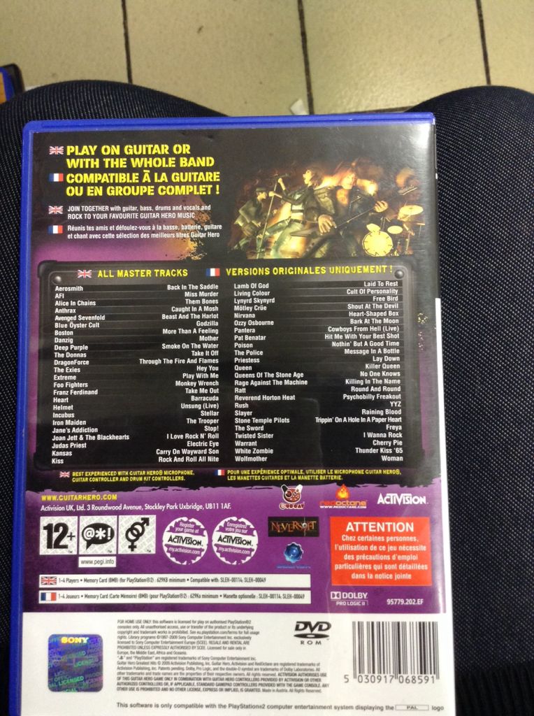 Guitar Hero Greatest Hits - Sony PlayStation 2 (PS2) (Activision - 1-4) video game collectible [Barcode 5030917068591] - Main Image 2