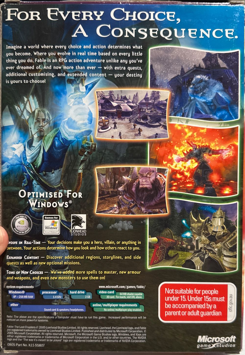 Fable - The Lost Chapters - PC (Microsoft Game Studios - 1) video game collectible [Barcode 882224042925] - Main Image 2