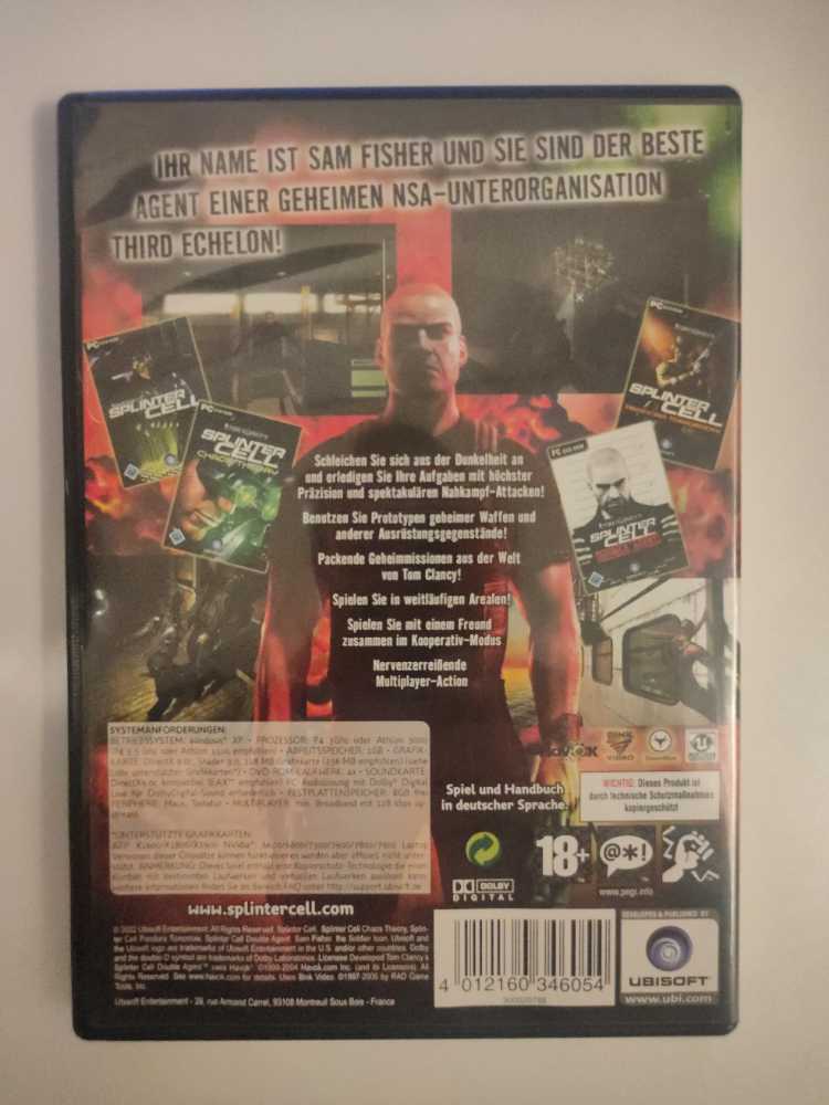 Tom Clancy’s Splinter Cell Complete  - PC video game collectible [Barcode 4012160346054] - Main Image 2