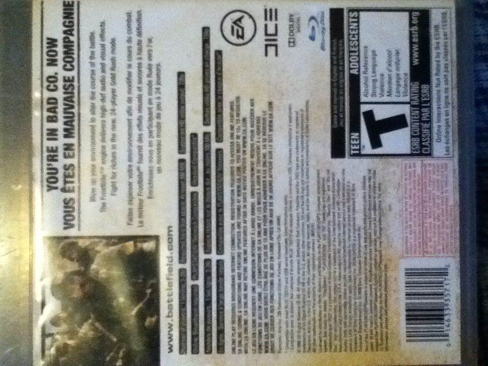 Battlefield: Bad Company - Sony PlayStation 3 (PS3) (Electronic Arts/EA Games - 1) video game collectible [Barcode 014633357172] - Main Image 2