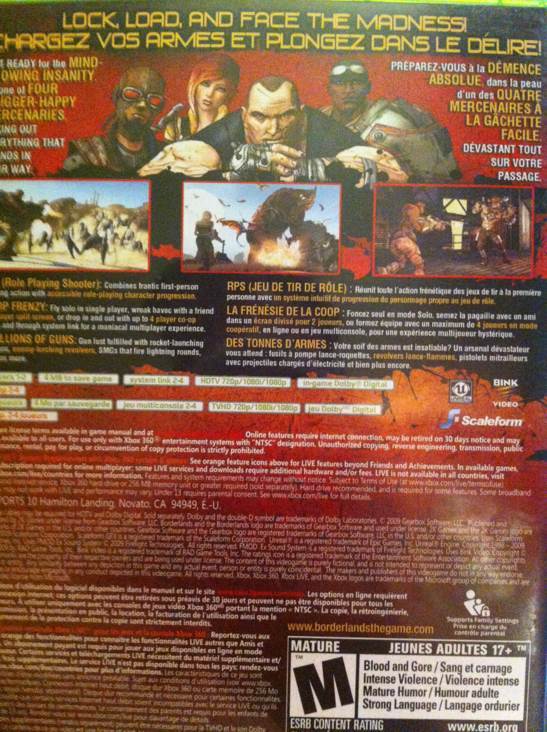 Borderlands - Microsoft Xbox 360 (2K Games) video game collectible - Main Image 2
