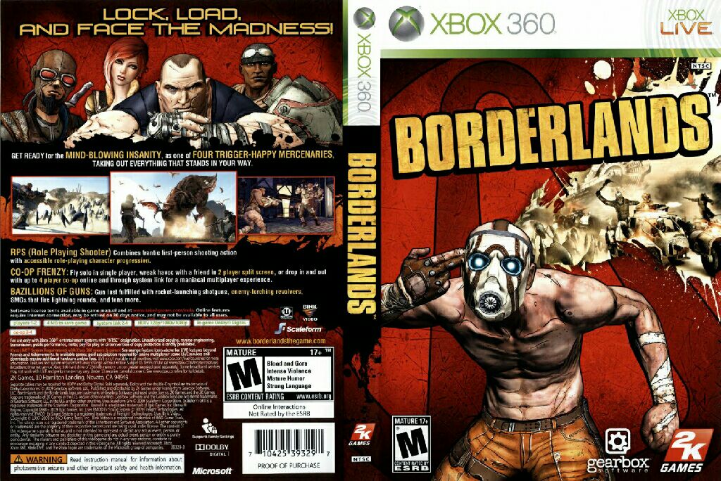 Borderlands - Microsoft Xbox 360 (2K Games/Gearbox Software) video game collectible - Main Image 2