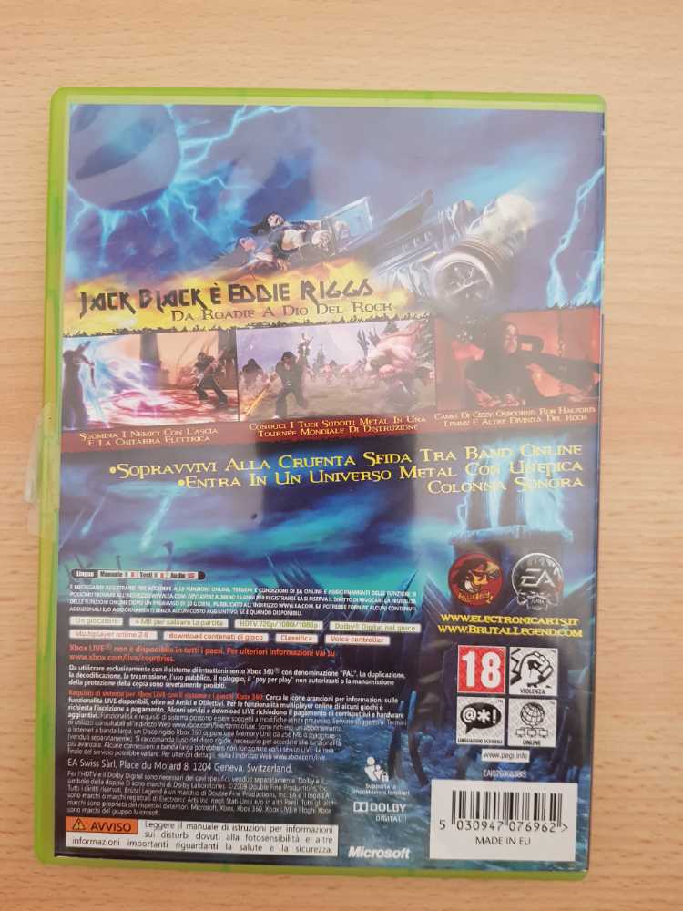 Brutal Legend - Microsoft Xbox 360 (EA - 1) video game collectible [Barcode 5030947076962] - Main Image 2