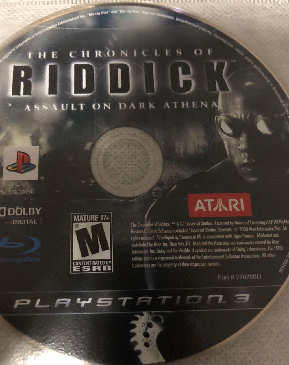 Chronicles of Riddick: Assault on Dark Athena- The - Sony PlayStation 3 (PS3) (Atari - 2) video game collectible [Barcode 742725278929] - Main Image 4