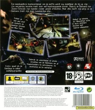 The Darkness - Sony PlayStation 3 (PS3) (2K Games) video game collectible [Barcode 10261576] - Main Image 2