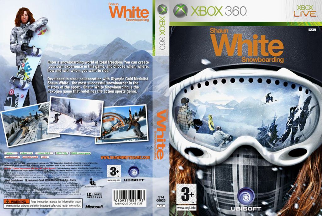 Shaun White Snowboarding - Microsoft Xbox 360 (Ubisoft - 1) video game collectible [Barcode 3307211605220] - Main Image 2