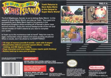 Yoshis Island - Nintendo Super Nintendo Entertainment System (SNES) video game collectible - Main Image 2