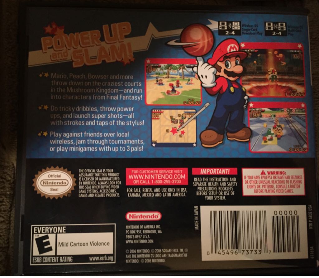 Mario Hoops 3 On 3 - Nintendo DS (Ds Nintendo) video game collectible [Barcode 6037396737337] - Main Image 2