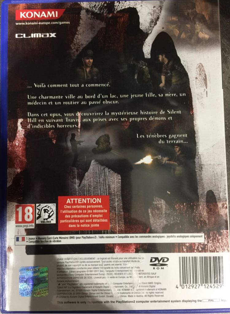 Silent Hill: Origins - Sony PlayStation 2 (PS2) video game collectible [Barcode 4012927124529] - Main Image 2
