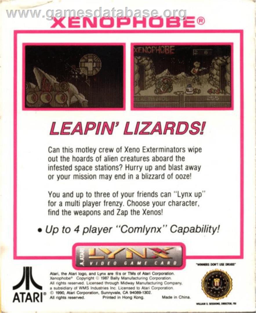 Xenophobe - Atari Lynx (Atari Corporation - 4) video game collectible - Main Image 2