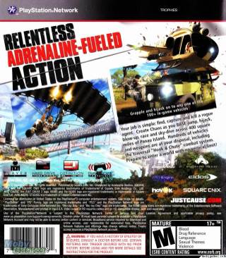 Just Cause 2 - Sony PlayStation 3 (PS3) (Square Enix - 1) video game collectible [Barcode 788687500791] - Main Image 2