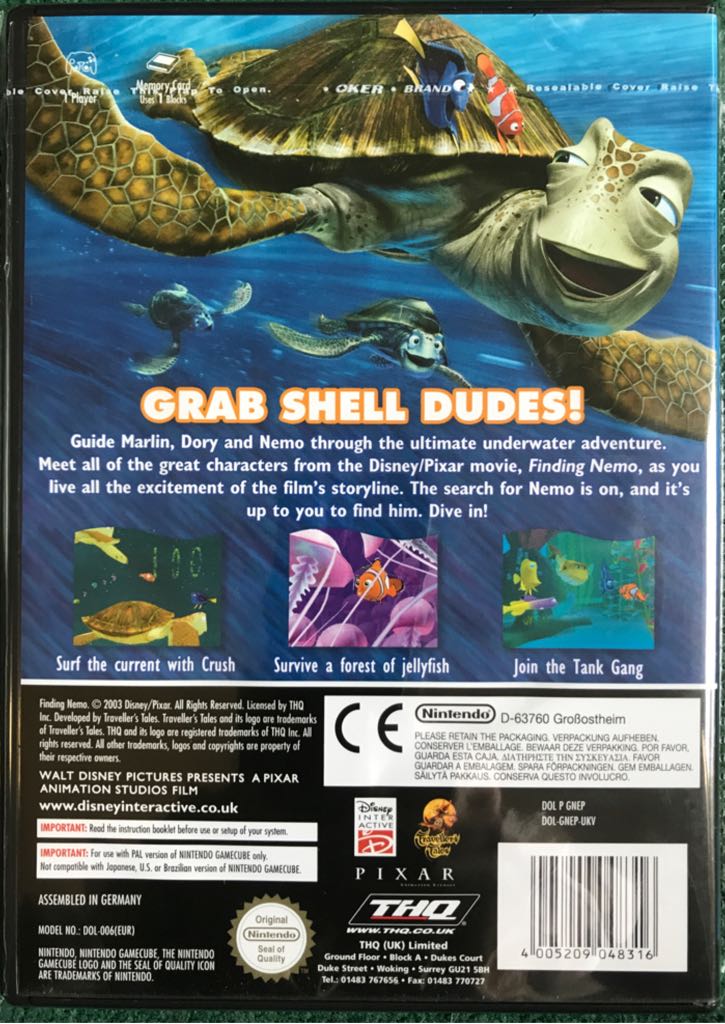 Finding Nemo - Nintendo GameCube (Nintendo - 1) video game collectible [Barcode 4005209048316] - Main Image 2