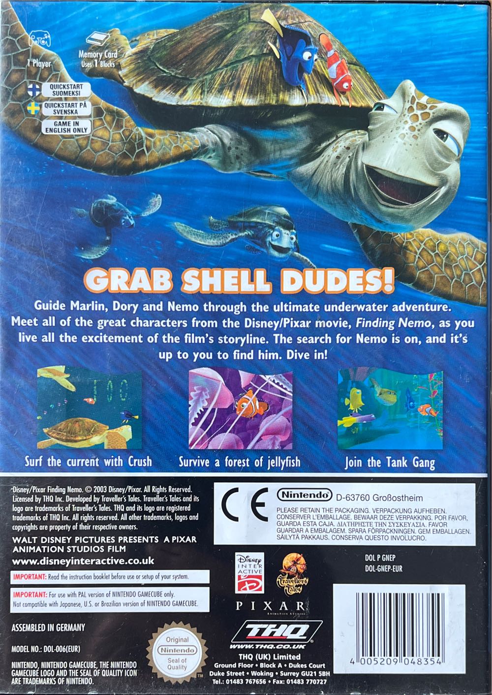 Finding Nemo - Nintendo GameCube (THQ - 1) video game collectible [Barcode 4005209048354] - Main Image 2