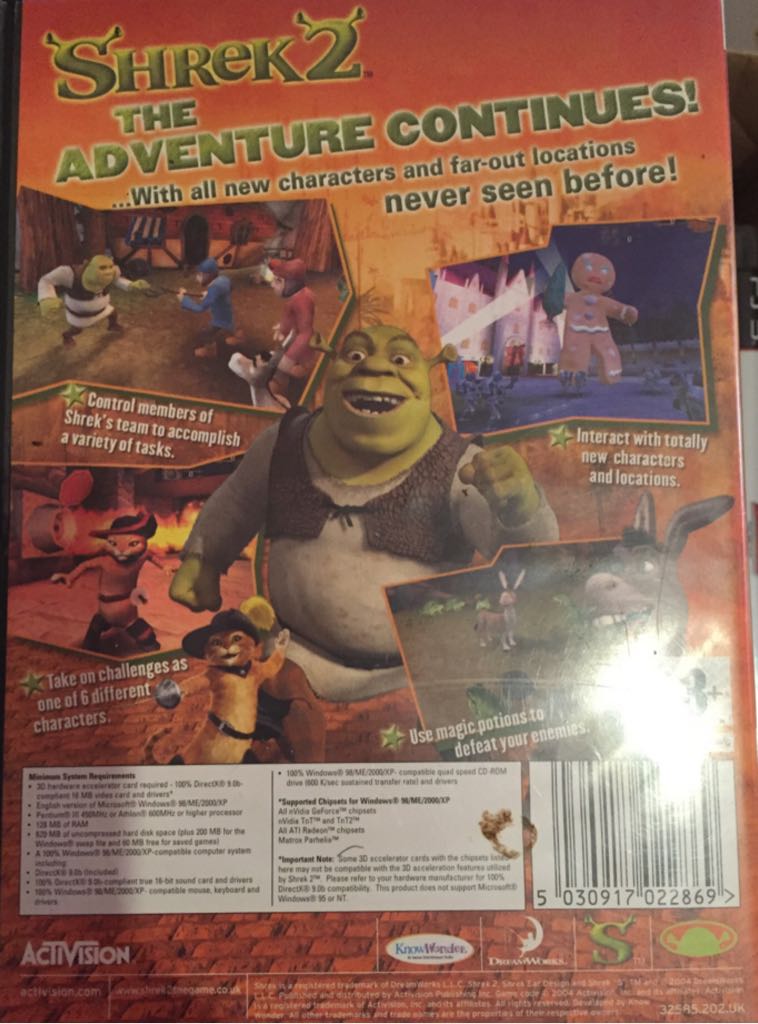 SHREK 2 - PC video game collectible [Barcode 5030917022869] - Main Image 2