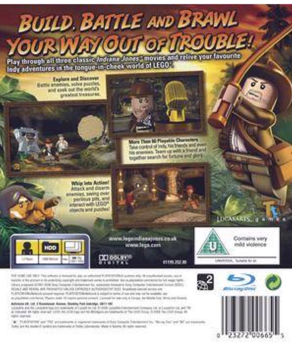 LEGO Indiana Jones: The Original Adventures - Nintendo DS (Lucas Arts - 1) video game collectible [Barcode 023272006709] - Main Image 2