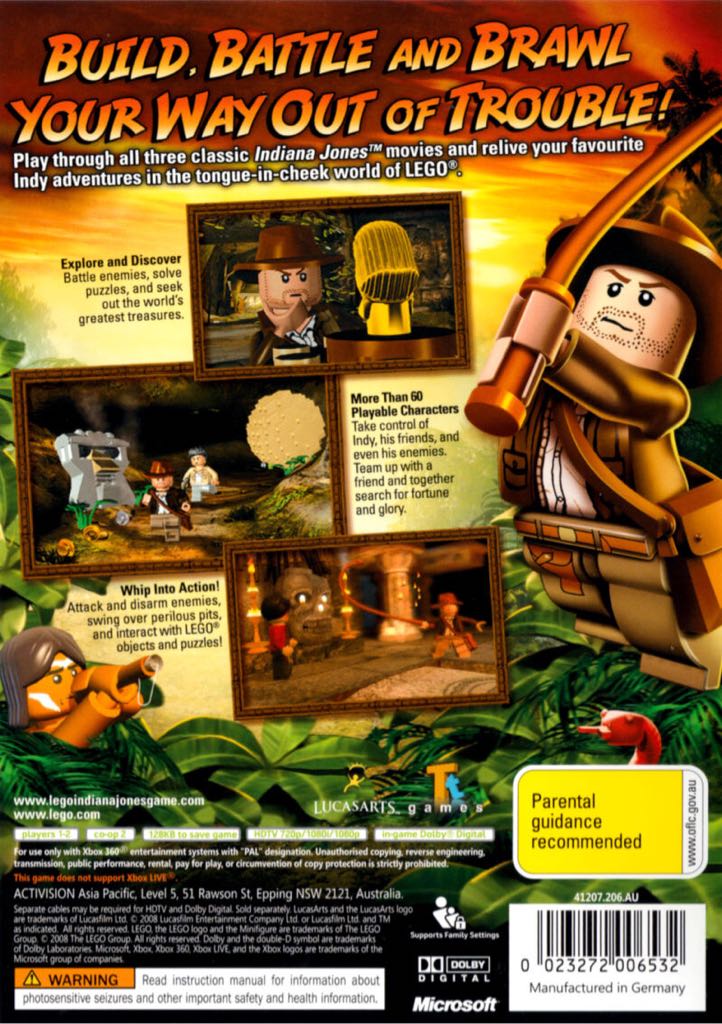 Lego Indiana Jones The Original Adventures - Microsoft Xbox 360 video game collectible - Main Image 2
