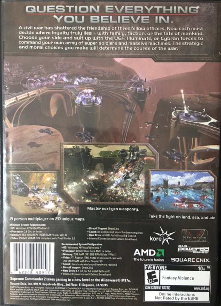 Supreme Commander 2 - PC (Square Enix - 4) video game collectible [Barcode 662248909158] - Main Image 2