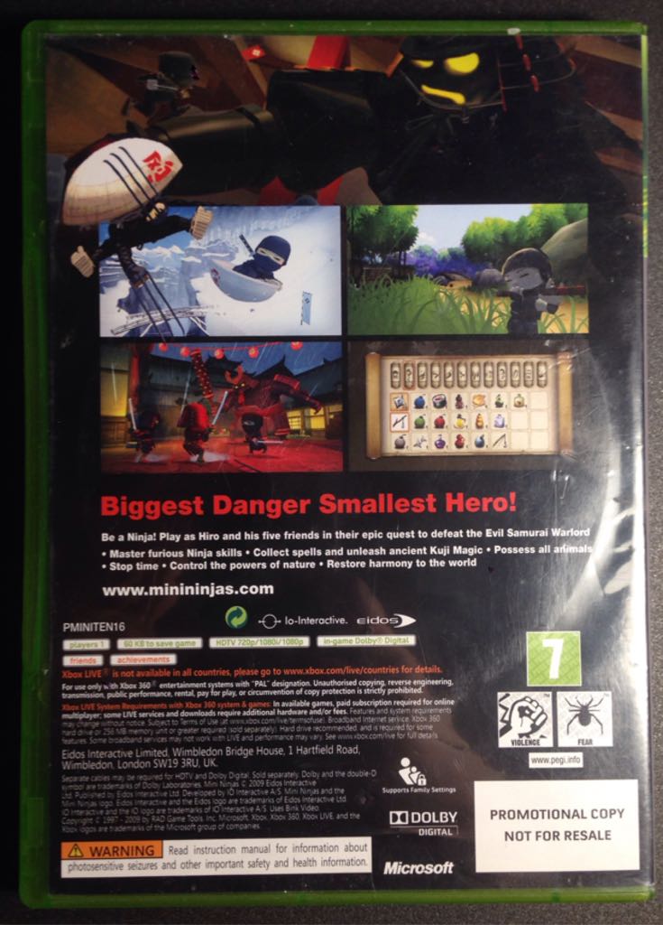 Mini Ninjas - Microsoft Xbox 360 video game collectible - Main Image 2