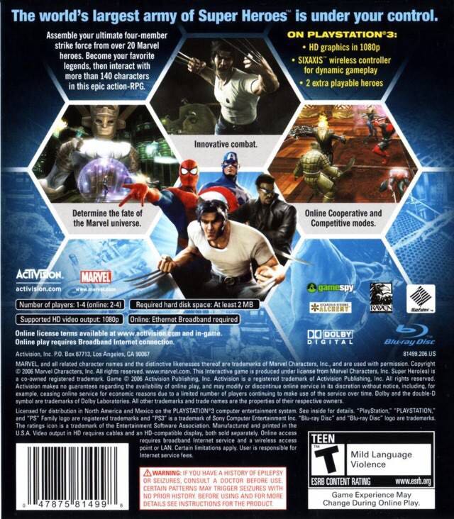 Marvel Ultimate Alliance - Sony PlayStation Network (PSN) video game collectible - Main Image 2