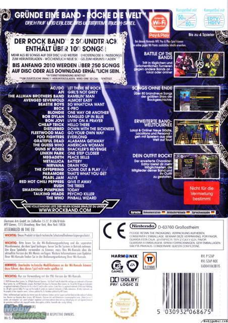 Rock Band 2 - Wii - Nintendo Wii (MTV Games - 4) video game collectible [Barcode 014633191134] - Main Image 2