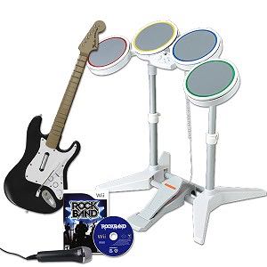 Rock Band - Nintendo Wii (MTV Games - 1-4) video game collectible [Barcode 014633158977] - Main Image 2