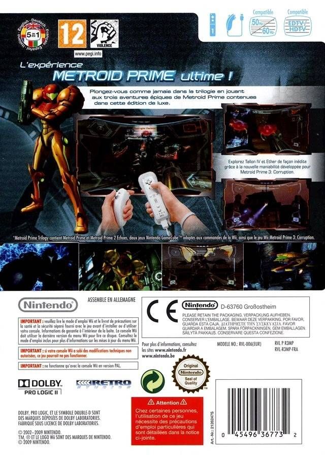 Metroid Prime Trilogy - Nintendo Wii (Nintendo - 1) video game collectible [Barcode 045496367756] - Main Image 2